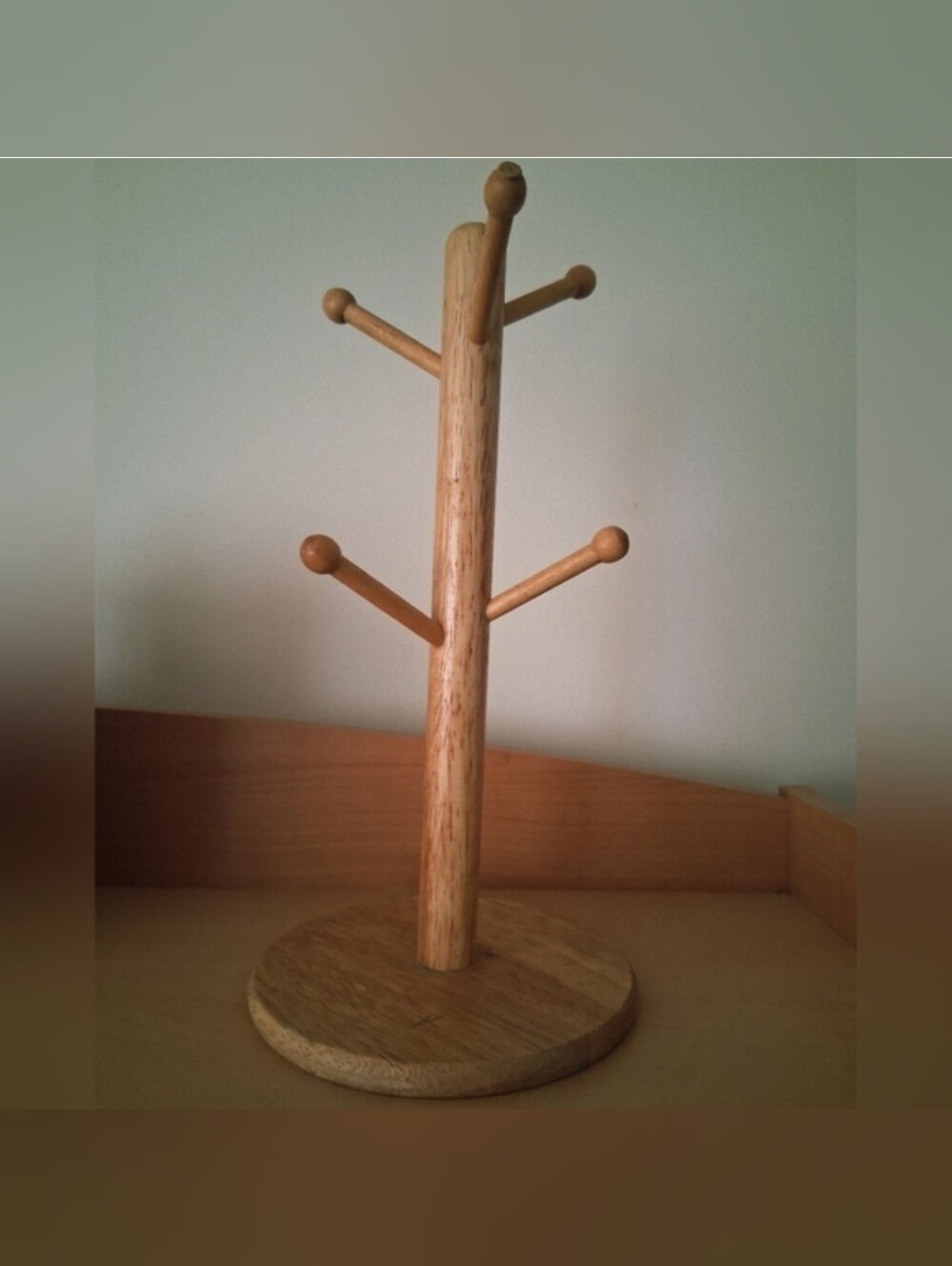 Wooden Mug Tree Holder